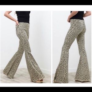 Leopard Bell Bottoms